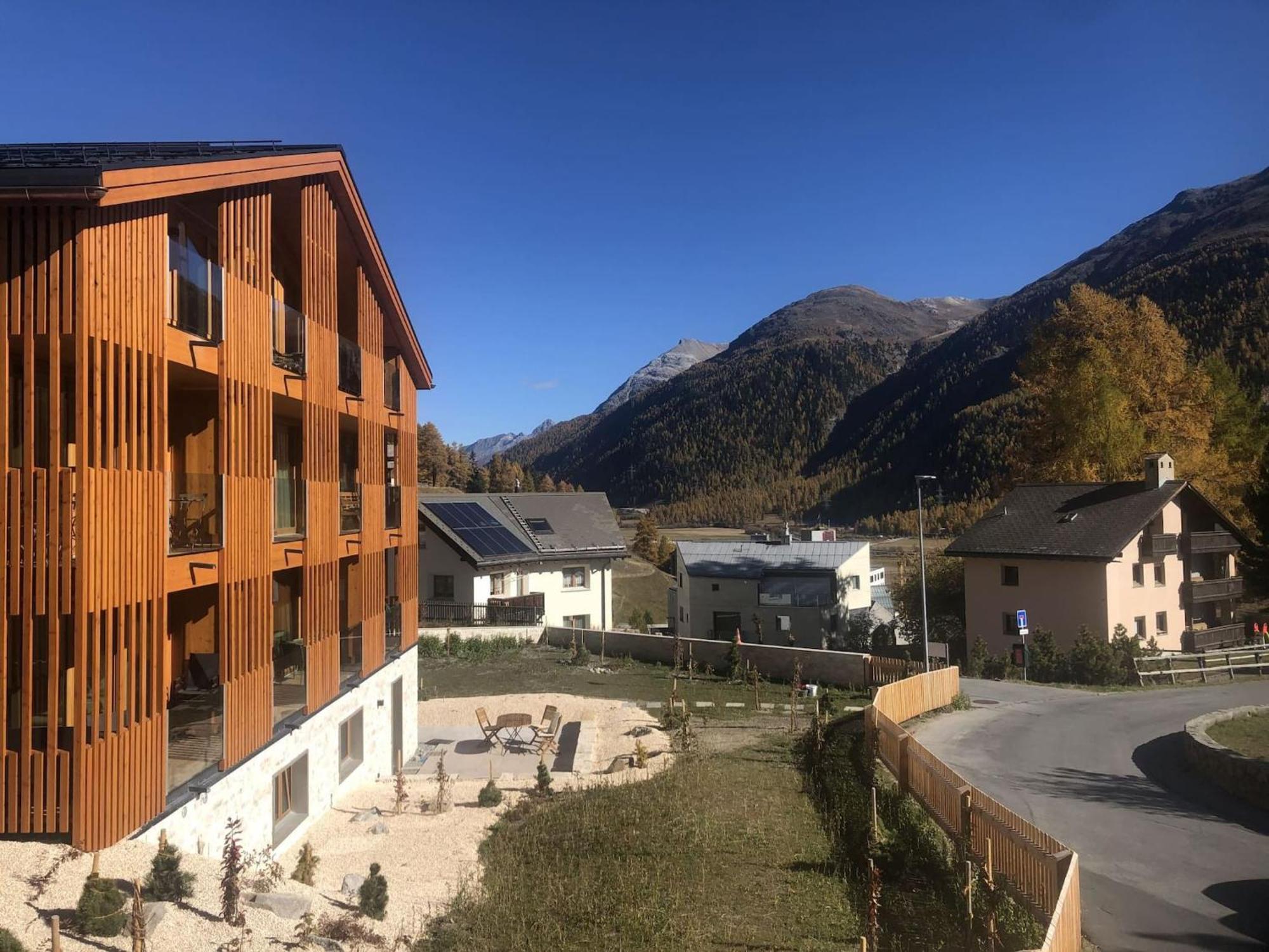 Ferienwohnung Chesa Muntanella - Samedan Exterior foto
